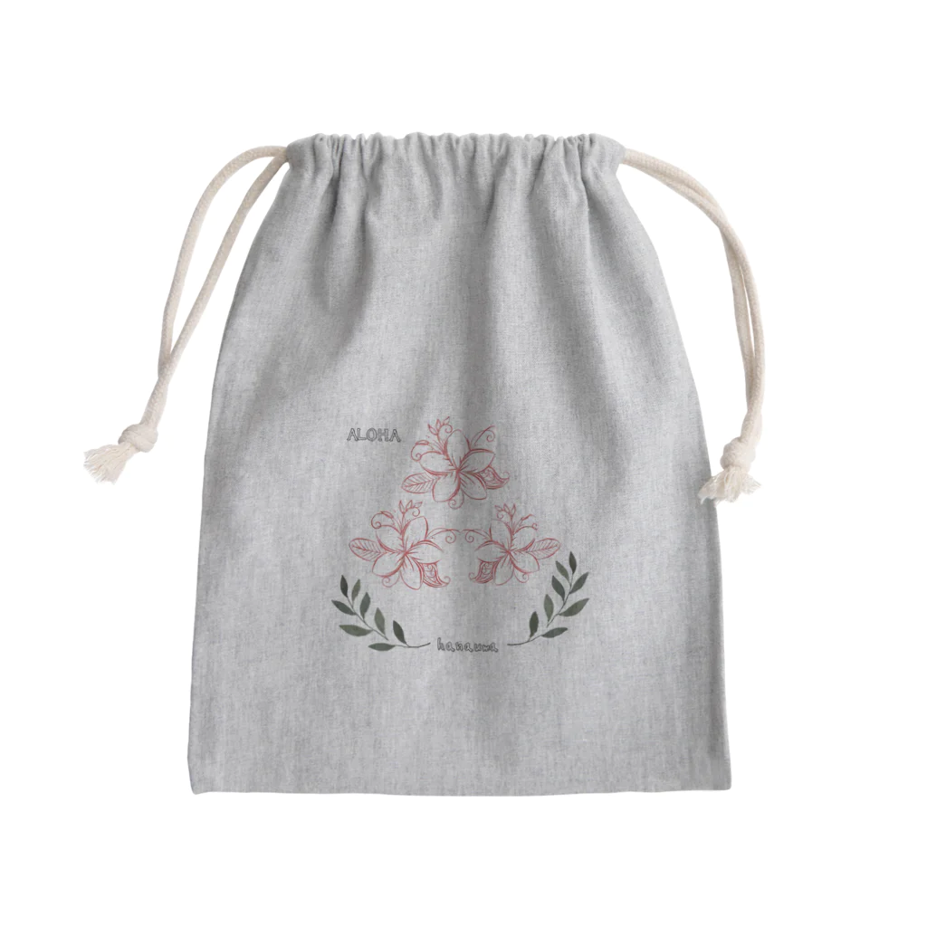 花馬〜Hanauma〜のプルメリアさん Mini Drawstring Bag