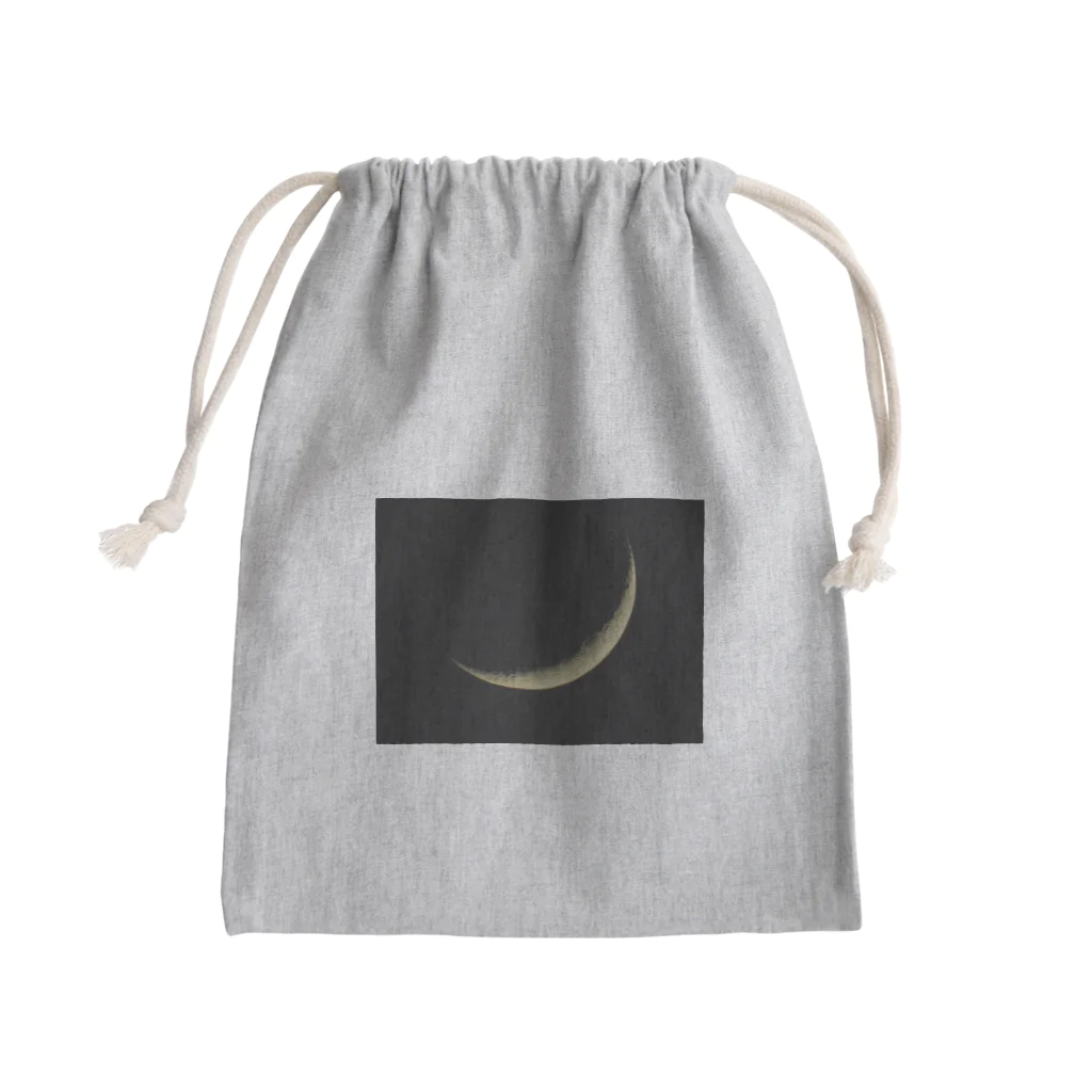 華の細い月 Mini Drawstring Bag