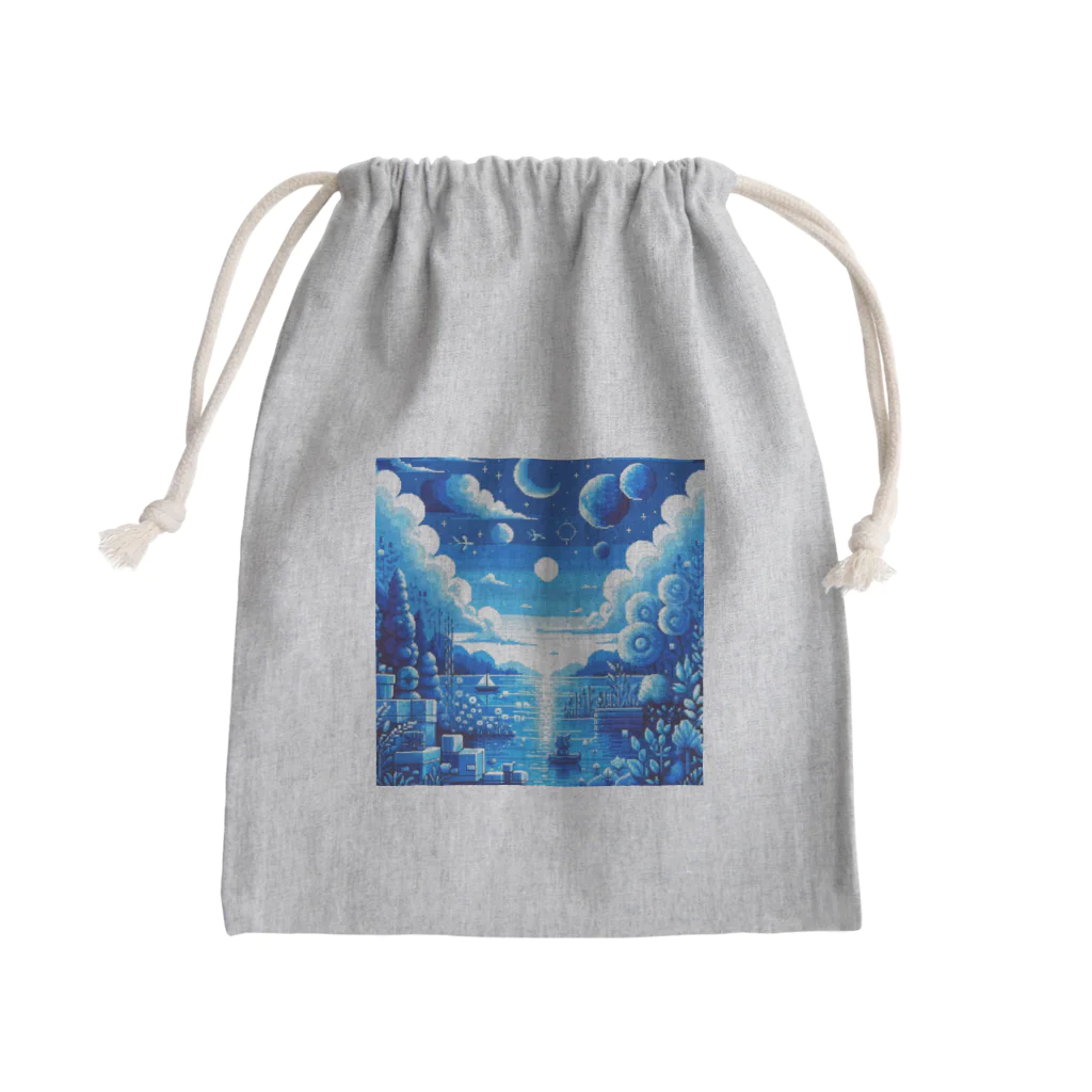 PiXΣLのsilence and blue / type.1 Mini Drawstring Bag