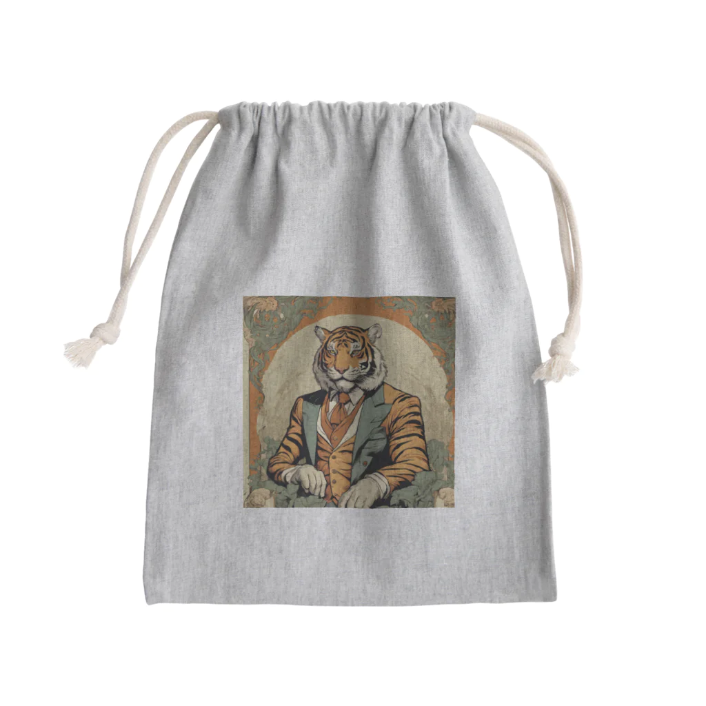 yamanikuの貴族虎 Mini Drawstring Bag