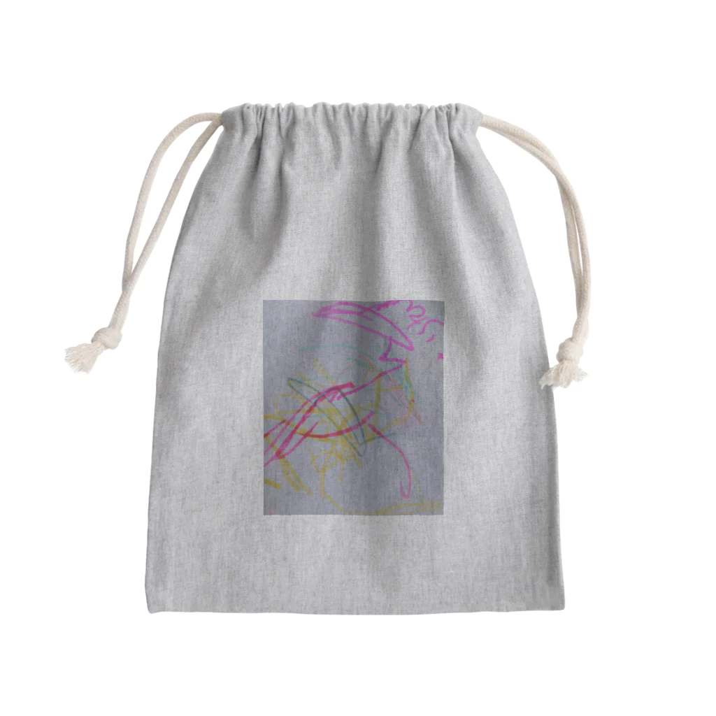 yoripapa1225の初めてのお絵描き Mini Drawstring Bag