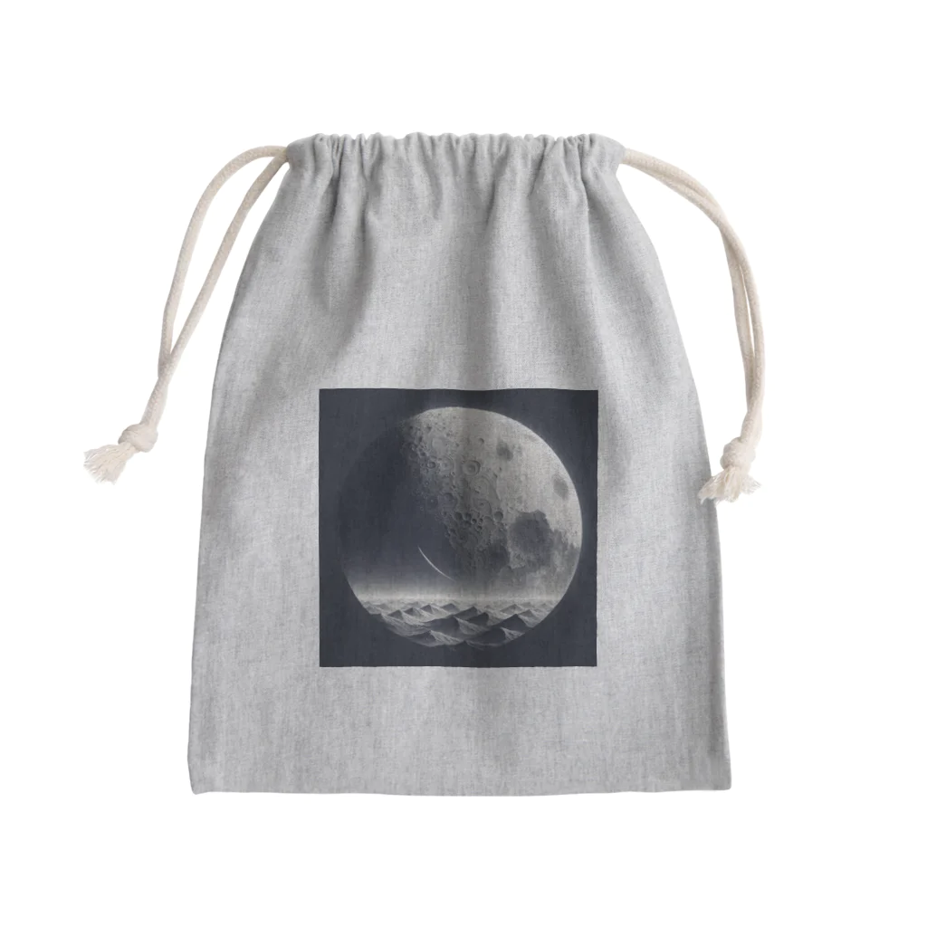 55SHOPの月の裏側 Mini Drawstring Bag