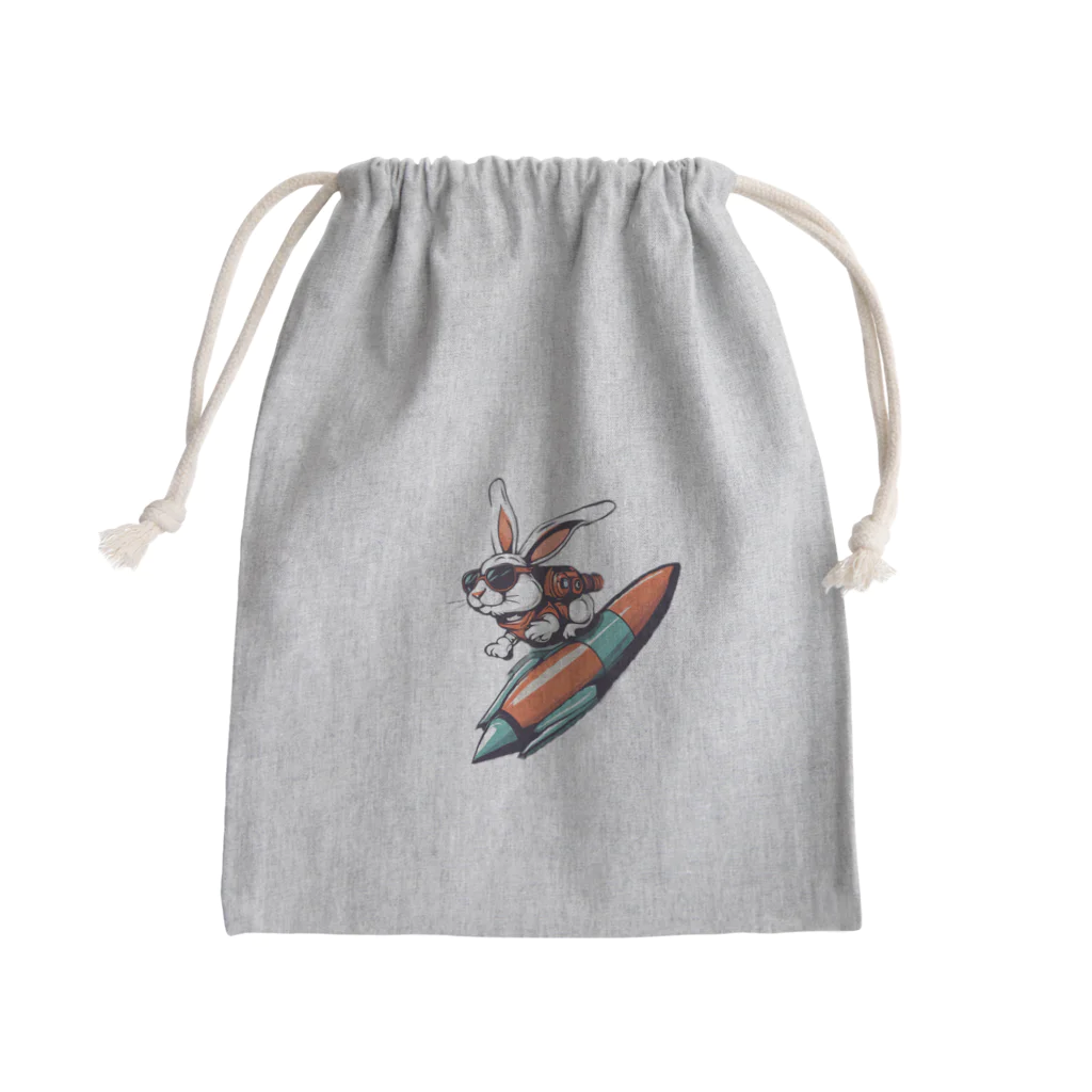 ロケットうさぎのロケットうさぎ　ミッション遂行 Mini Drawstring Bag