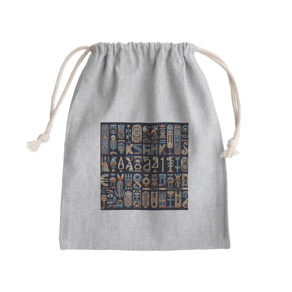 5656ショップの古代エジプト柄 Mini Drawstring Bag