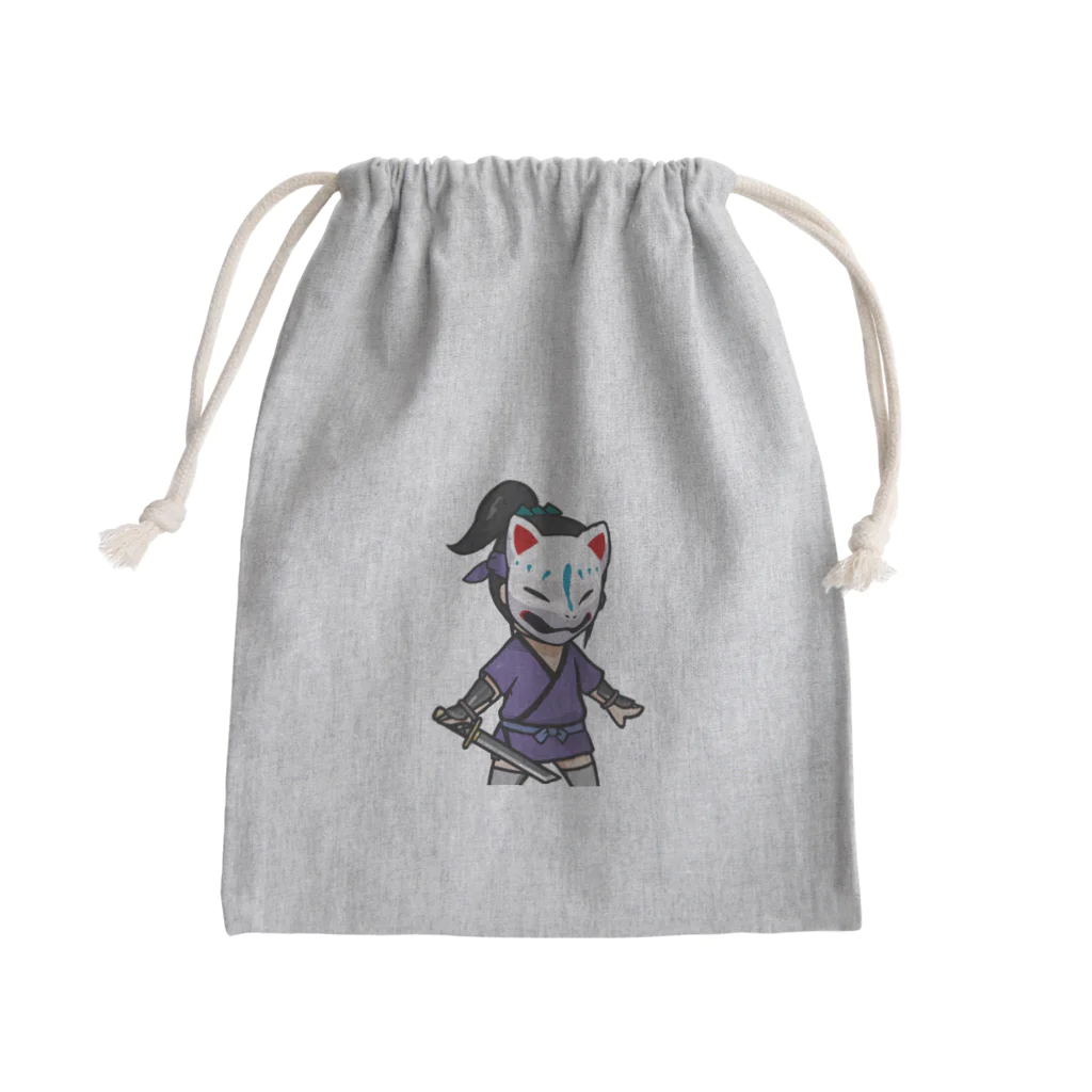 ninjayaの狐白（クリプト忍者） Mini Drawstring Bag