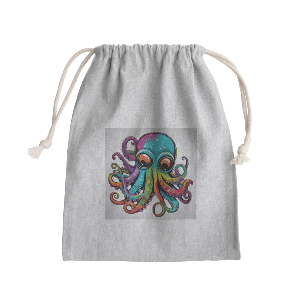 彩り屋のFUNKYOctopus Mini Drawstring Bag