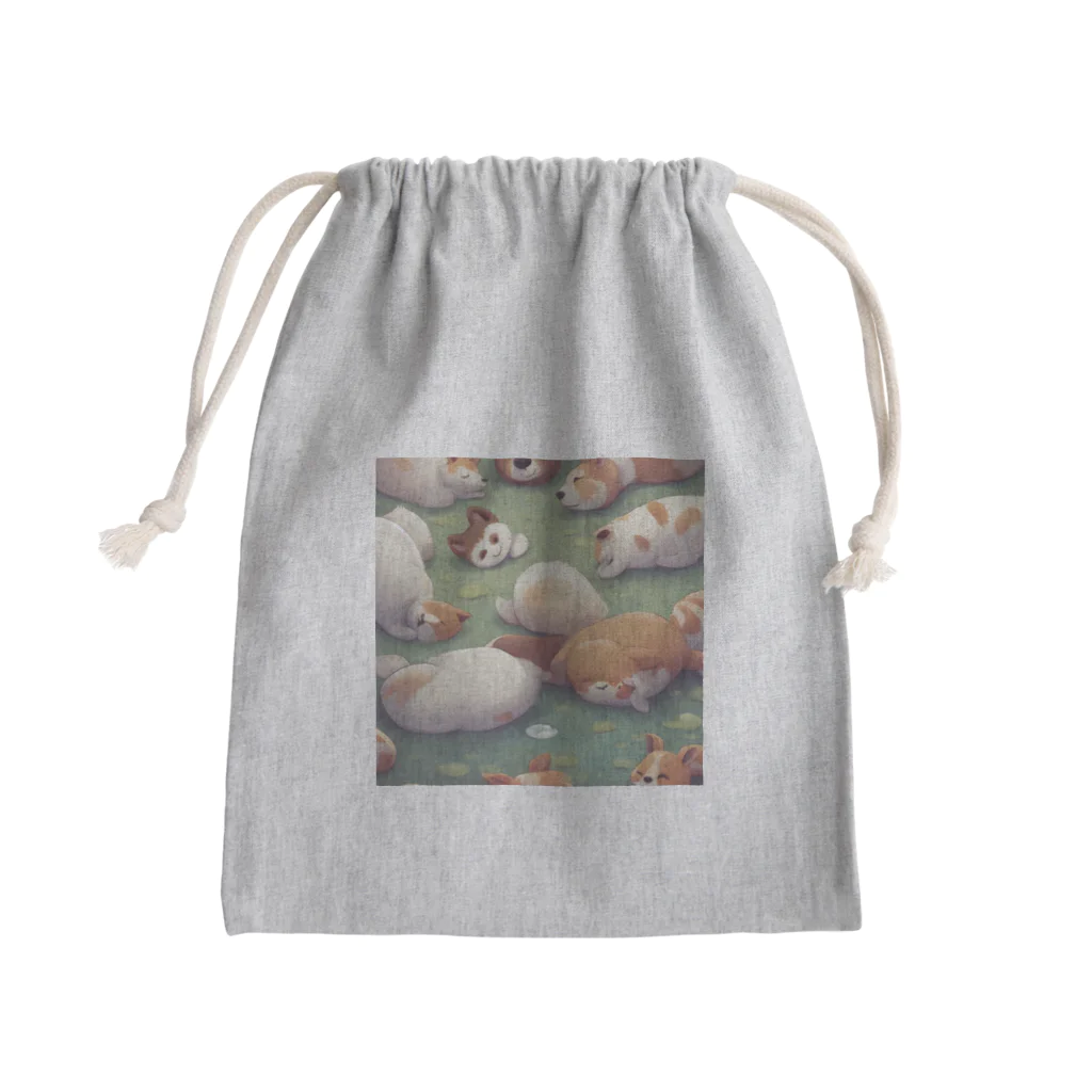 AmateurMerchantの可愛い動物 Mini Drawstring Bag