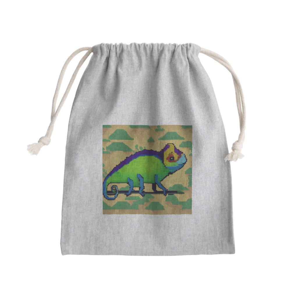 MICK_Aのカメレオンカメレオン Mini Drawstring Bag