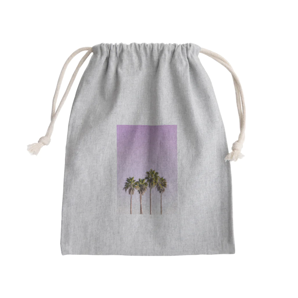 SRUF185のヤシの木 Mini Drawstring Bag