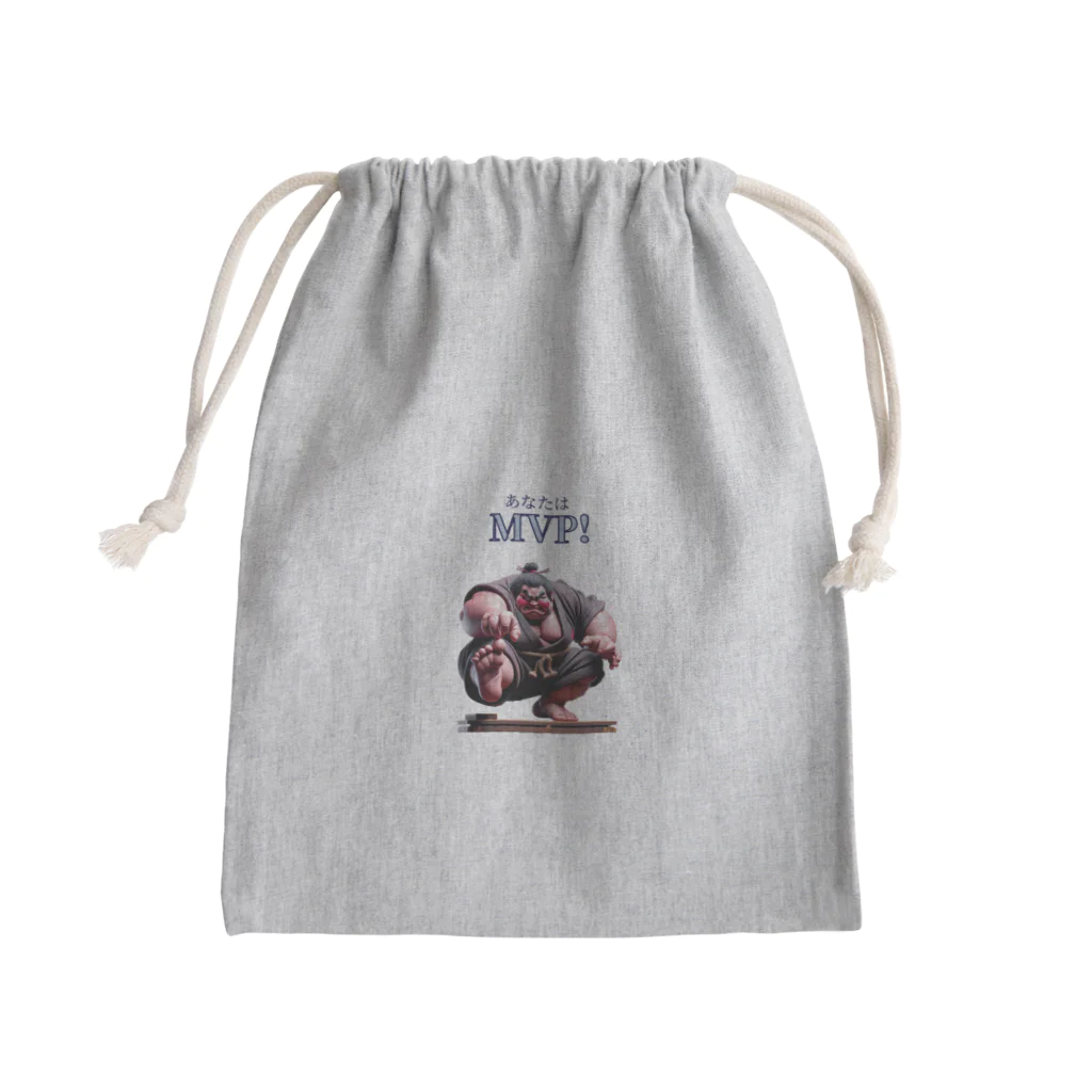 MASH-ROOMのお相撲さん Mini Drawstring Bag