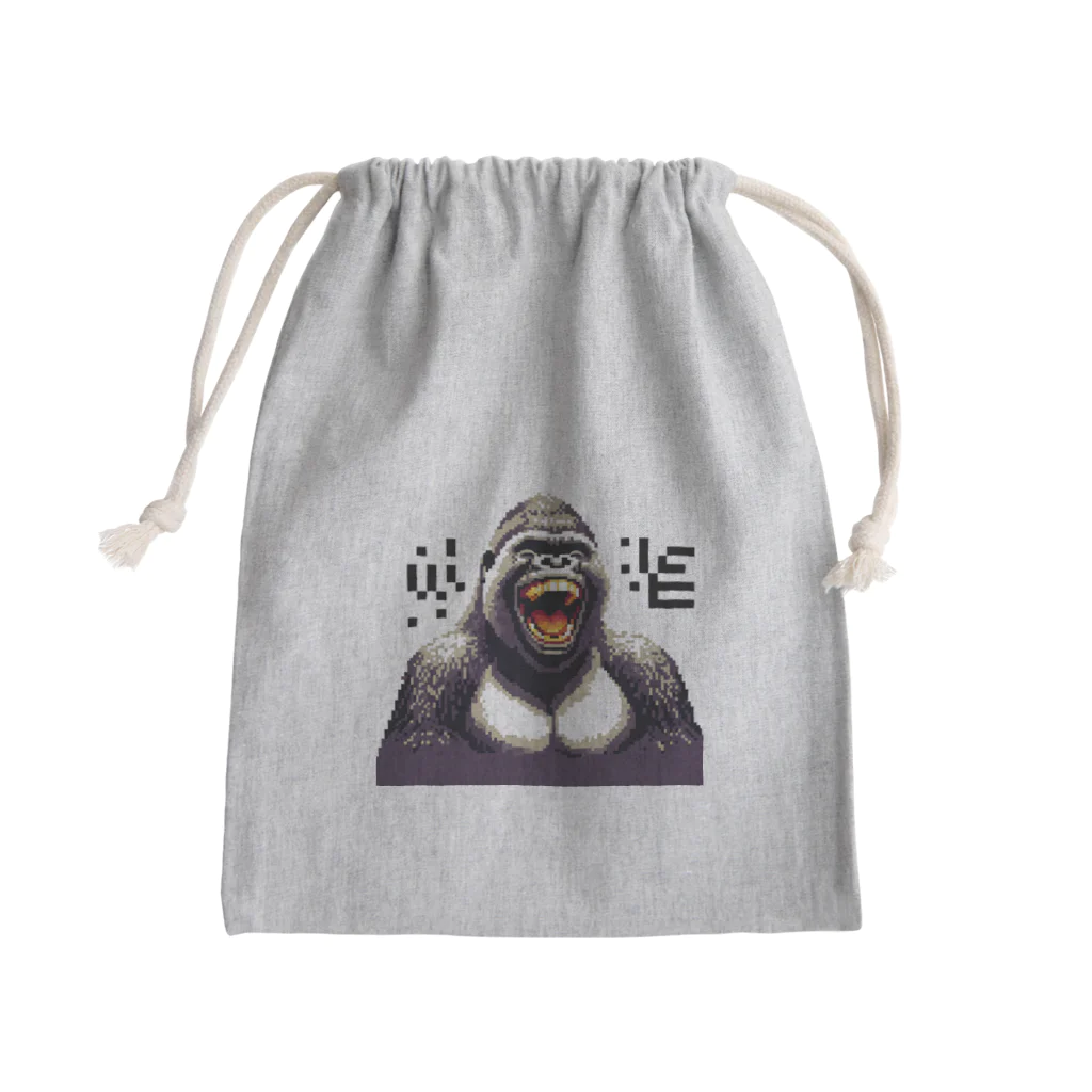 kazuminLANのゴリラ笑う🦍！ Mini Drawstring Bag