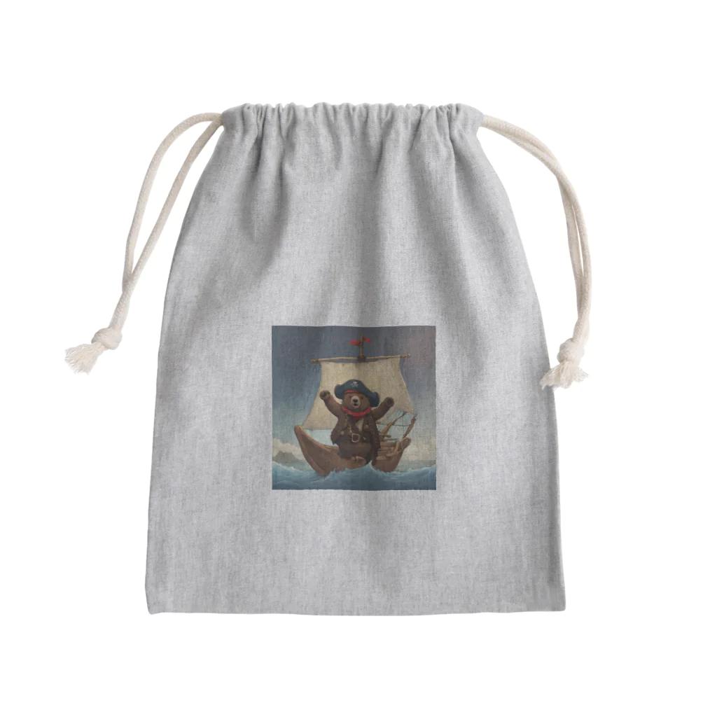 にんにんにんじゃの熊海賊 Mini Drawstring Bag