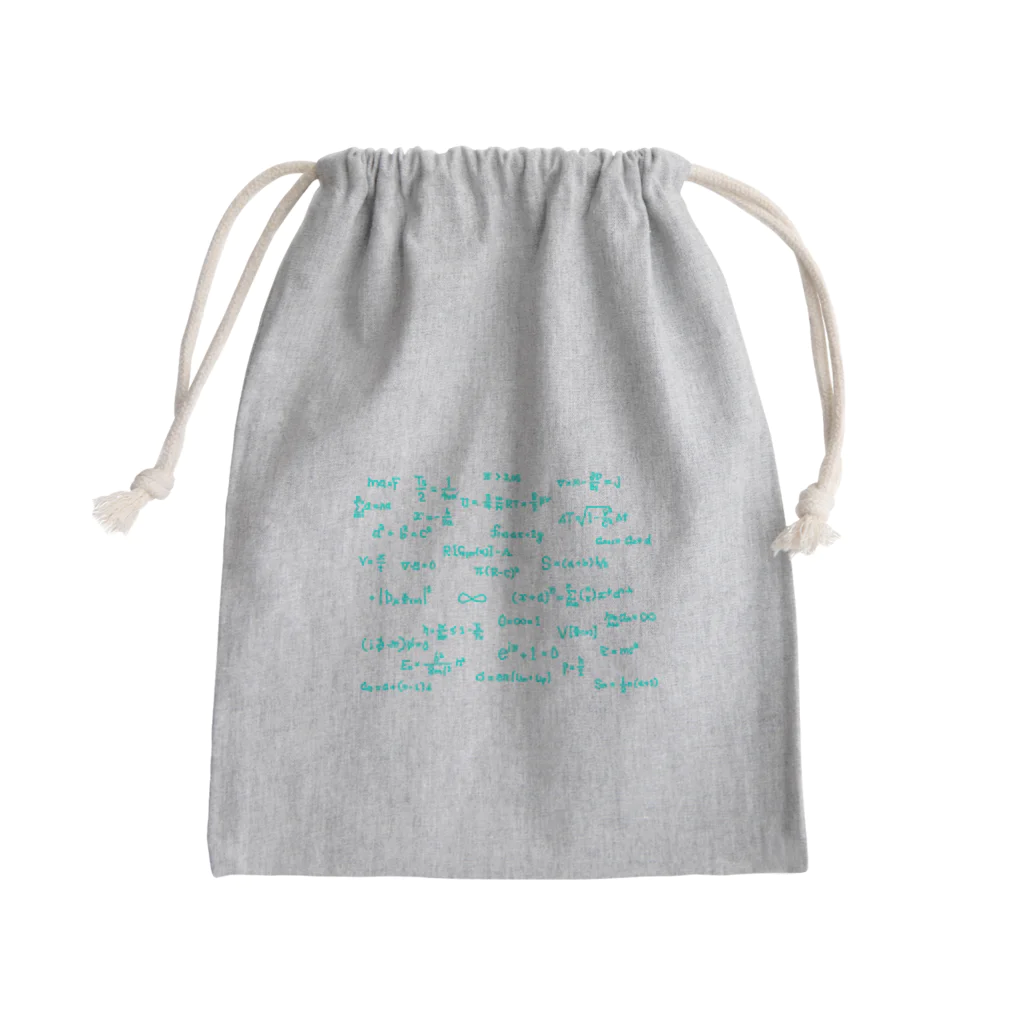 popppnの物理の数式 Mini Drawstring Bag