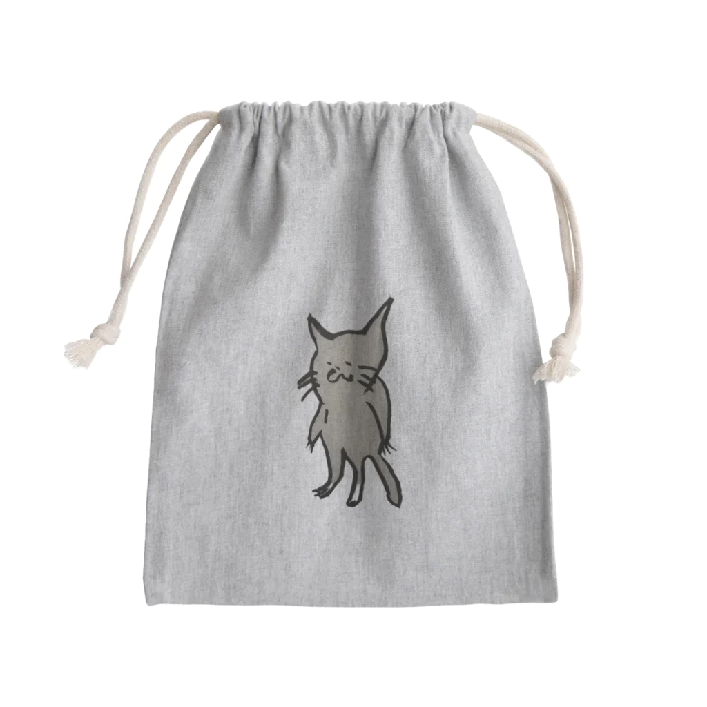 Hk/H/oの片足靴下にゃす子 Mini Drawstring Bag