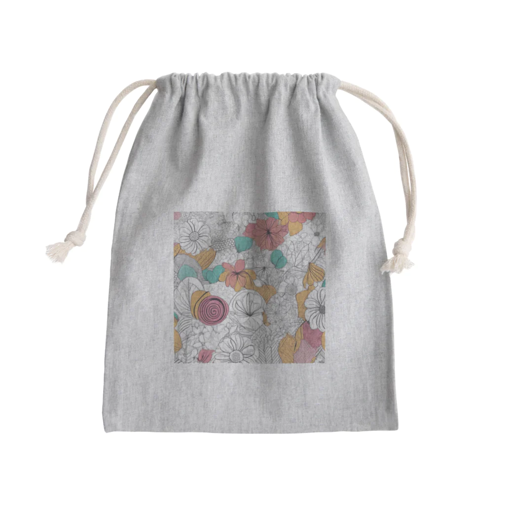 moko's merry shopのはなさき Mini Drawstring Bag