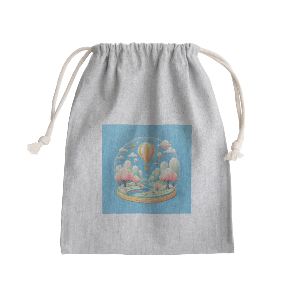 Kai🐚の気球 Mini Drawstring Bag