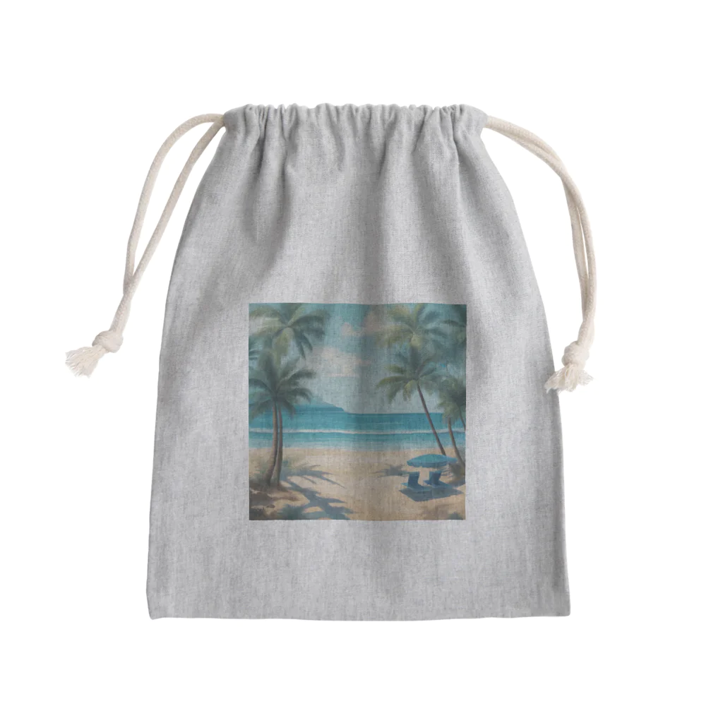 テフラんずのサマービーチ Mini Drawstring Bag