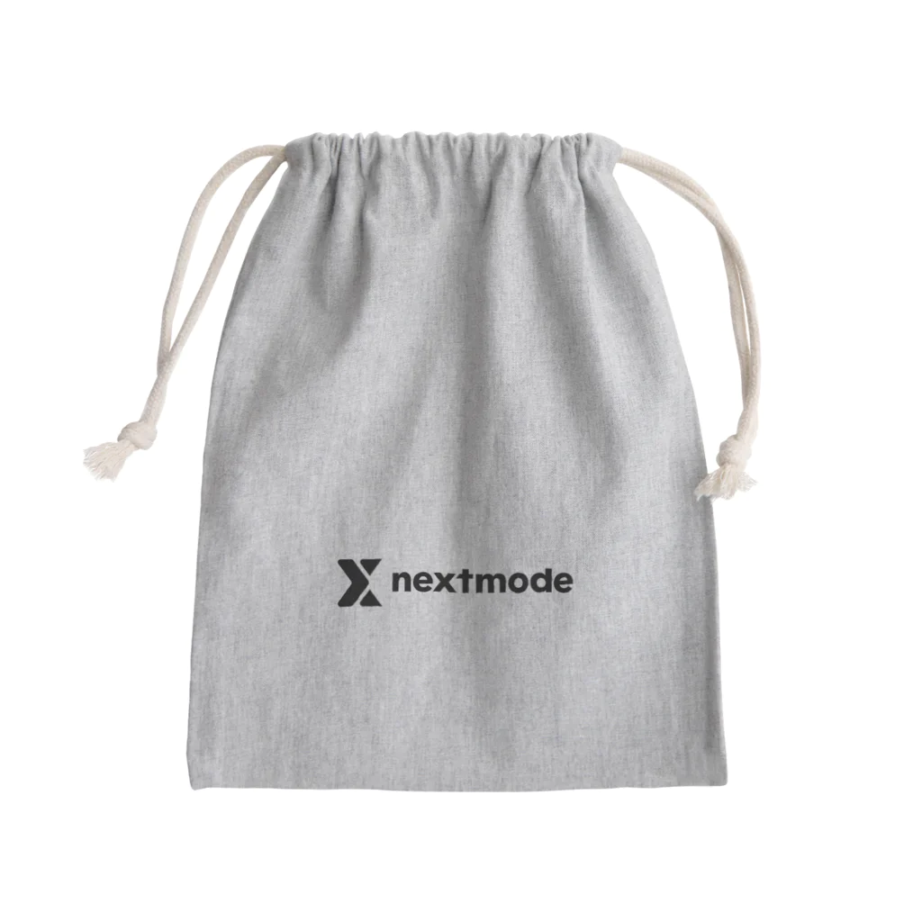 Nextmodeのきんちゃく（黒ロゴ） Mini Drawstring Bag