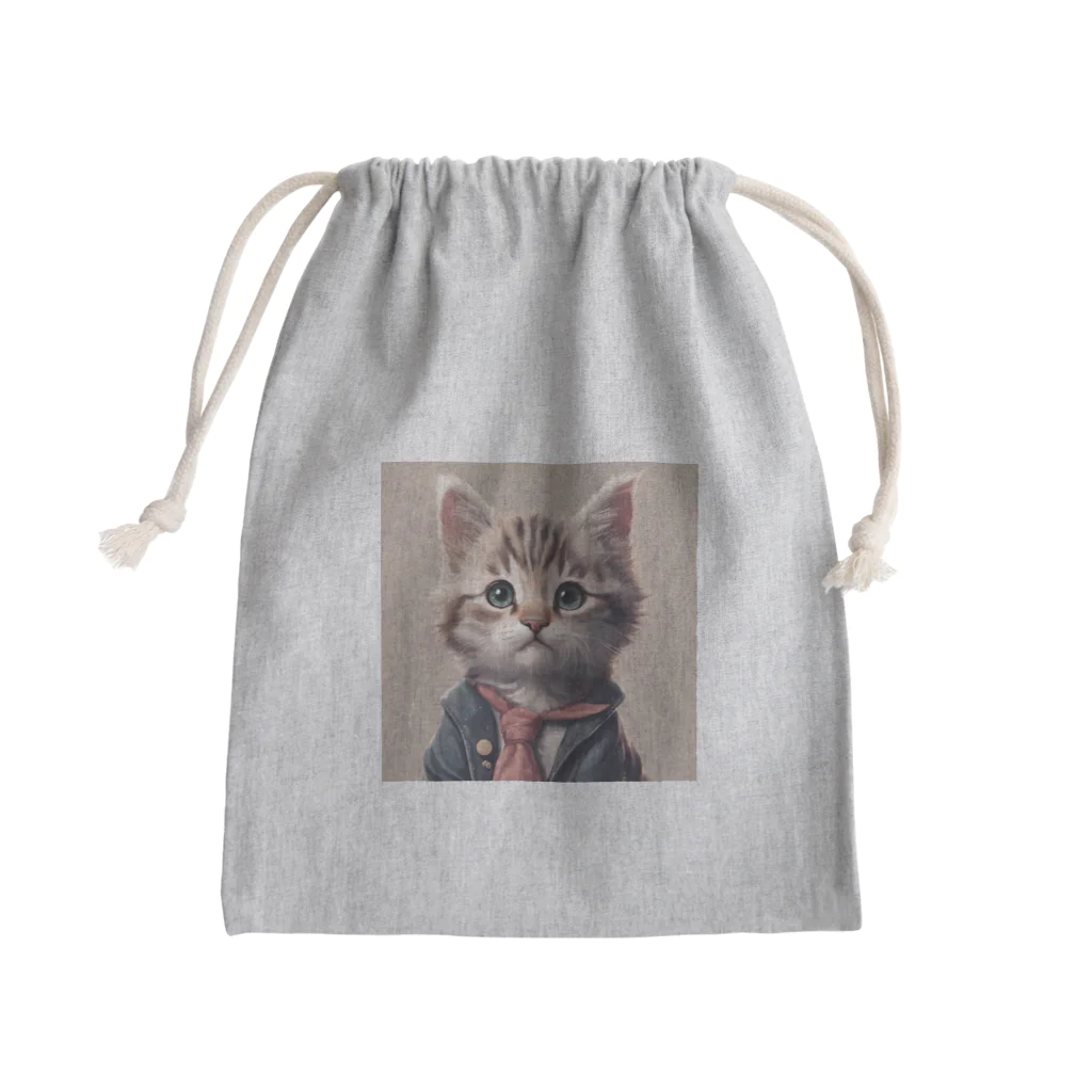 machaの猫友クラブ Mini Drawstring Bag