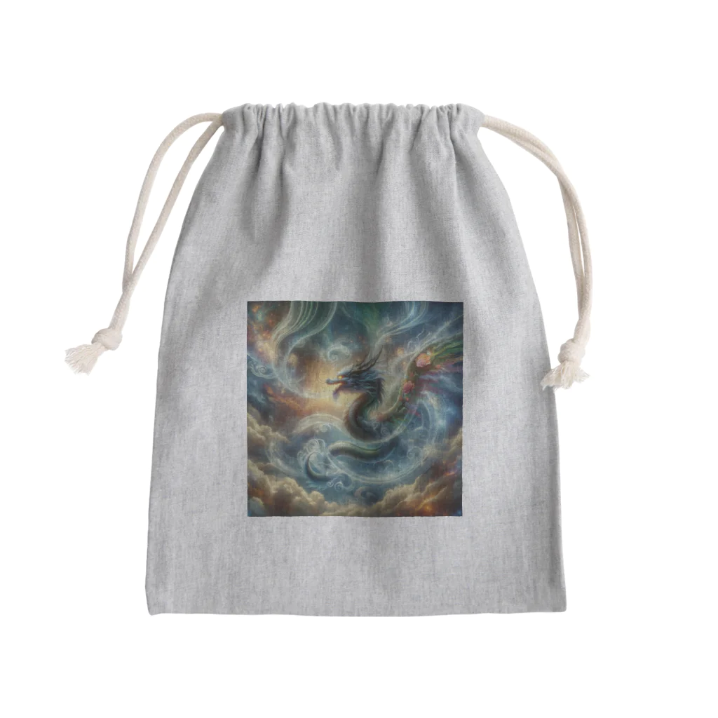 the blue seasonの昇華する霊龍 Mini Drawstring Bag