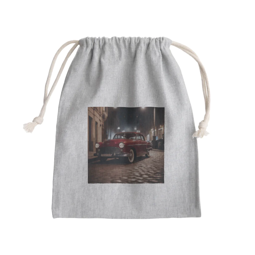 DISNのレトロな車 Mini Drawstring Bag