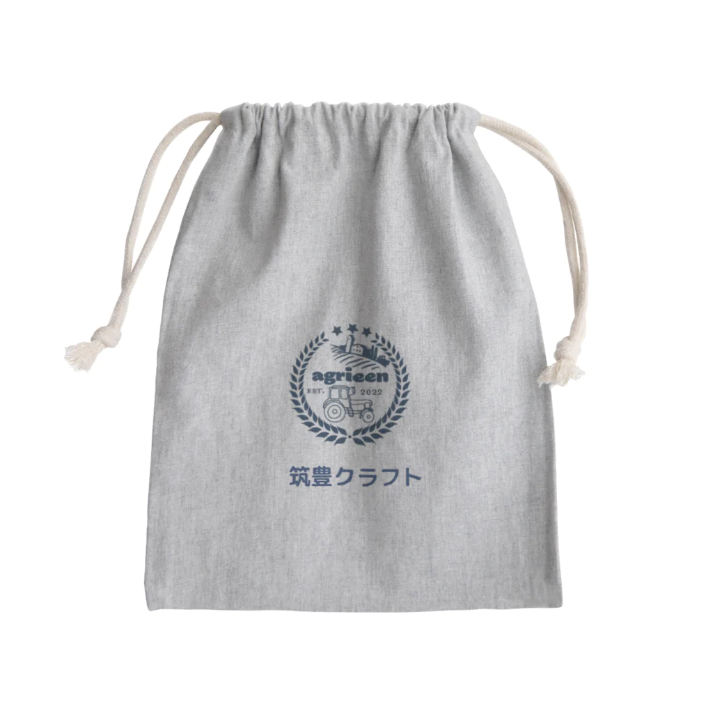 ボタヤマスタイルの筑豊クラフト文字 Mini Drawstring Bag