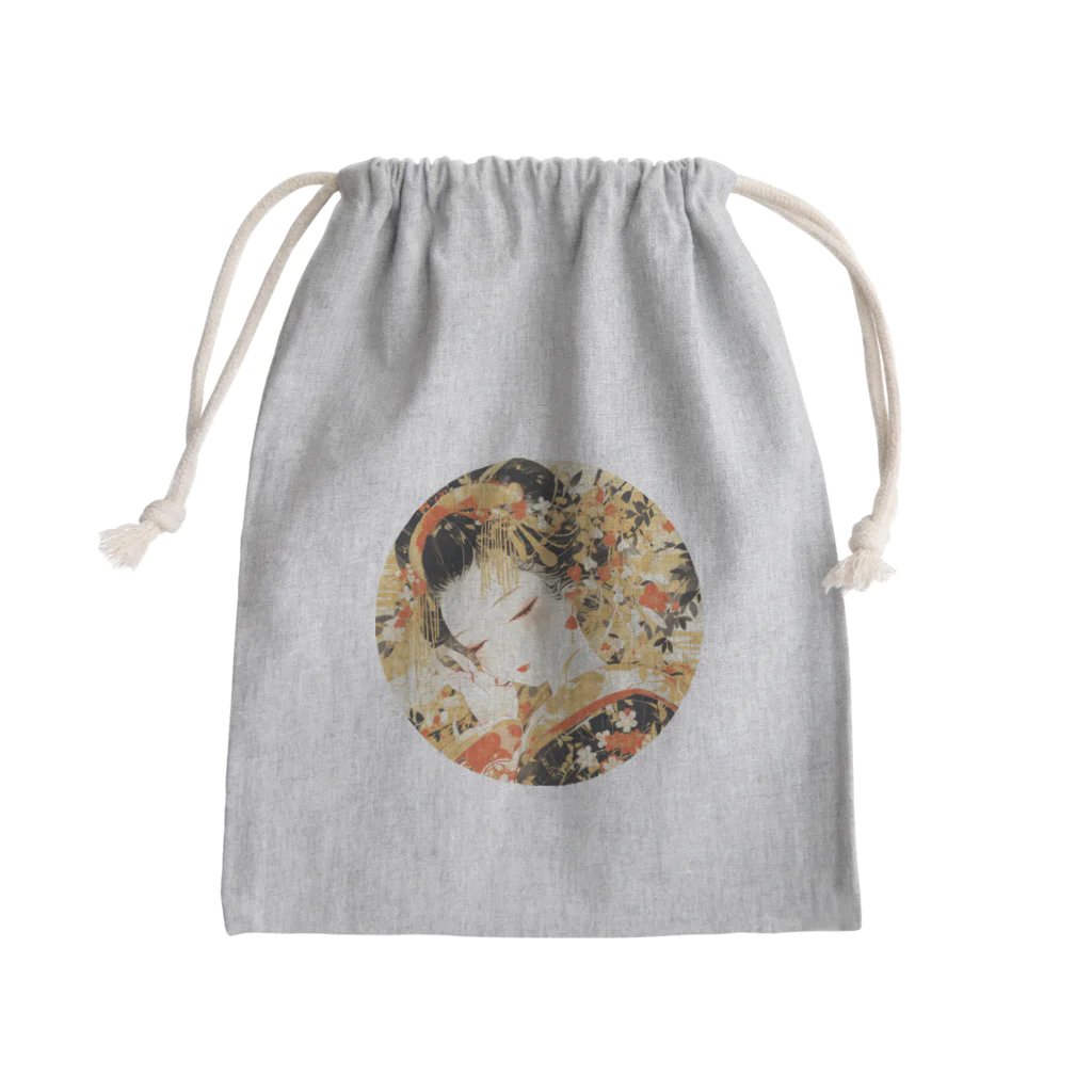 manyou-lab_Ukiyo-eの浮世絵 美人画 Ukiyoe beauty painting [UB-NIJI06-SR002-0006] Mini Drawstring Bag