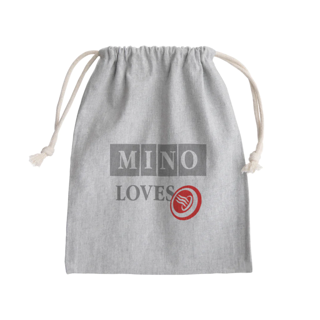 makoto imaiのMINOデザインステッカー Mini Drawstring Bag
