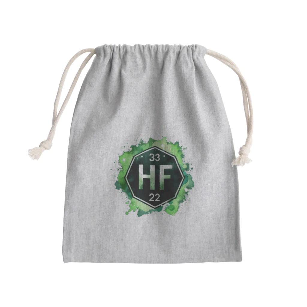 science closet（科学×ファッション）の元素シリーズ　~ハフニウム Hf~ Mini Drawstring Bag