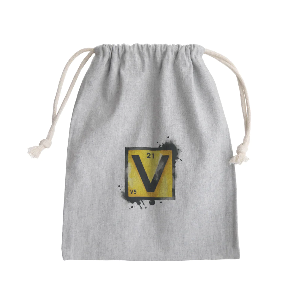 science closet（科学×ファッション）の元素シリーズ　~バナジウム V~ Mini Drawstring Bag