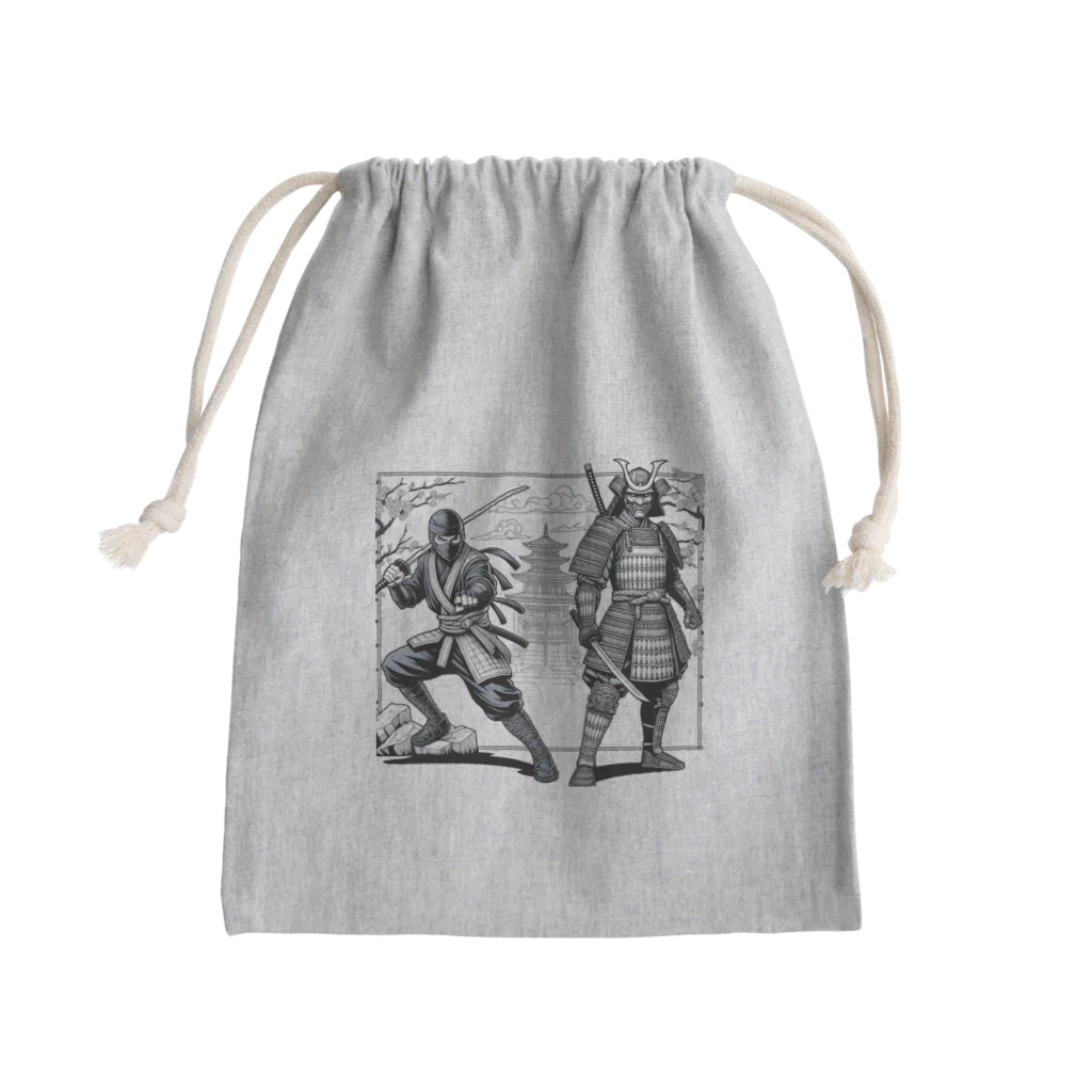 マイティのninja & samurai Mini Drawstring Bag