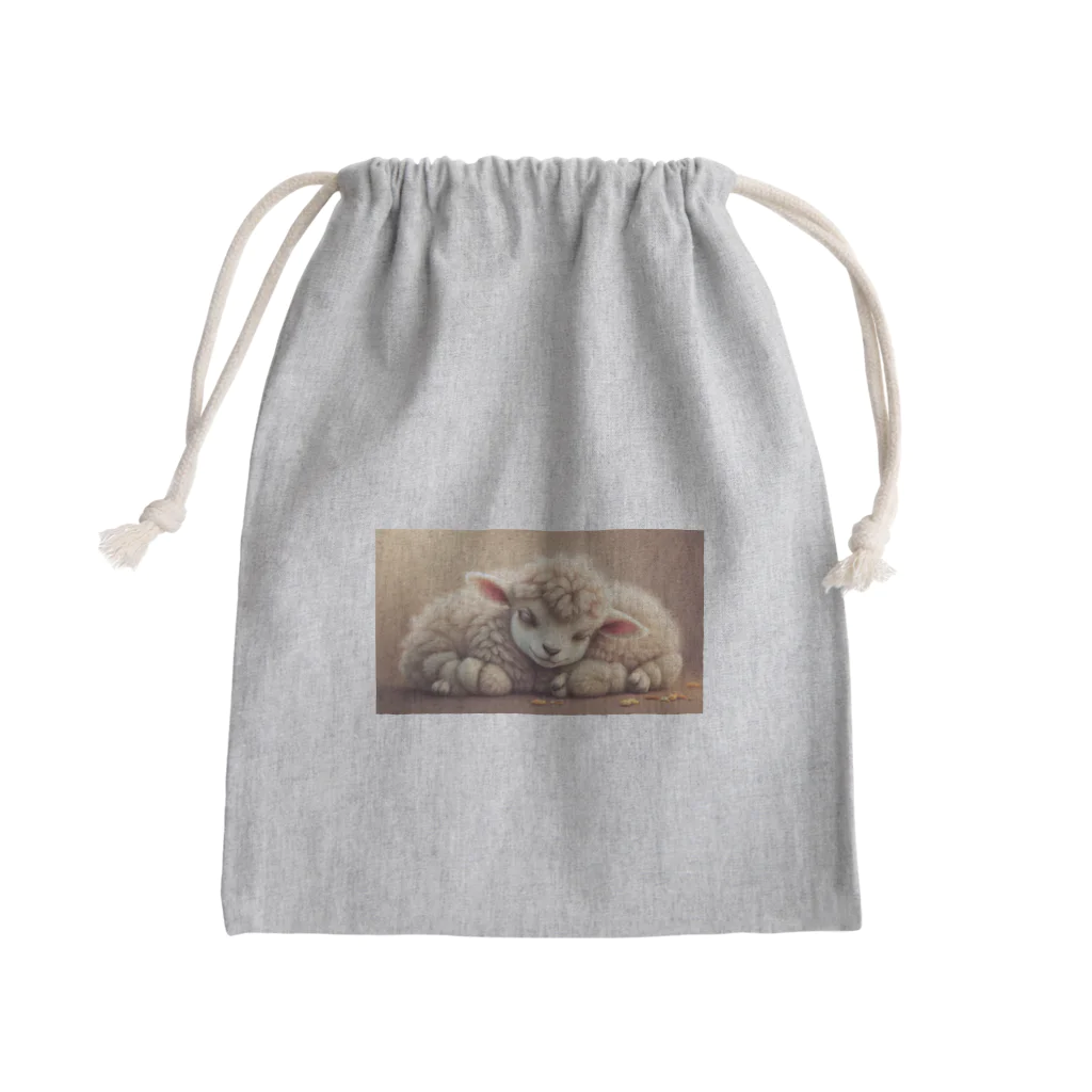 からふるマーケットのおやすみモコリン Mini Drawstring Bag