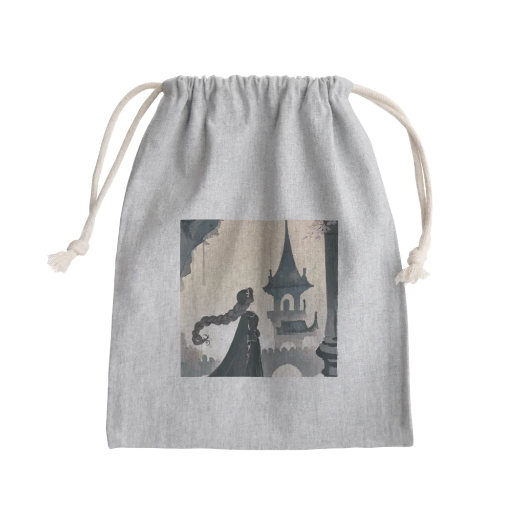 凡人-bonjin-のダークファンタジーラプンツェル Mini Drawstring Bag