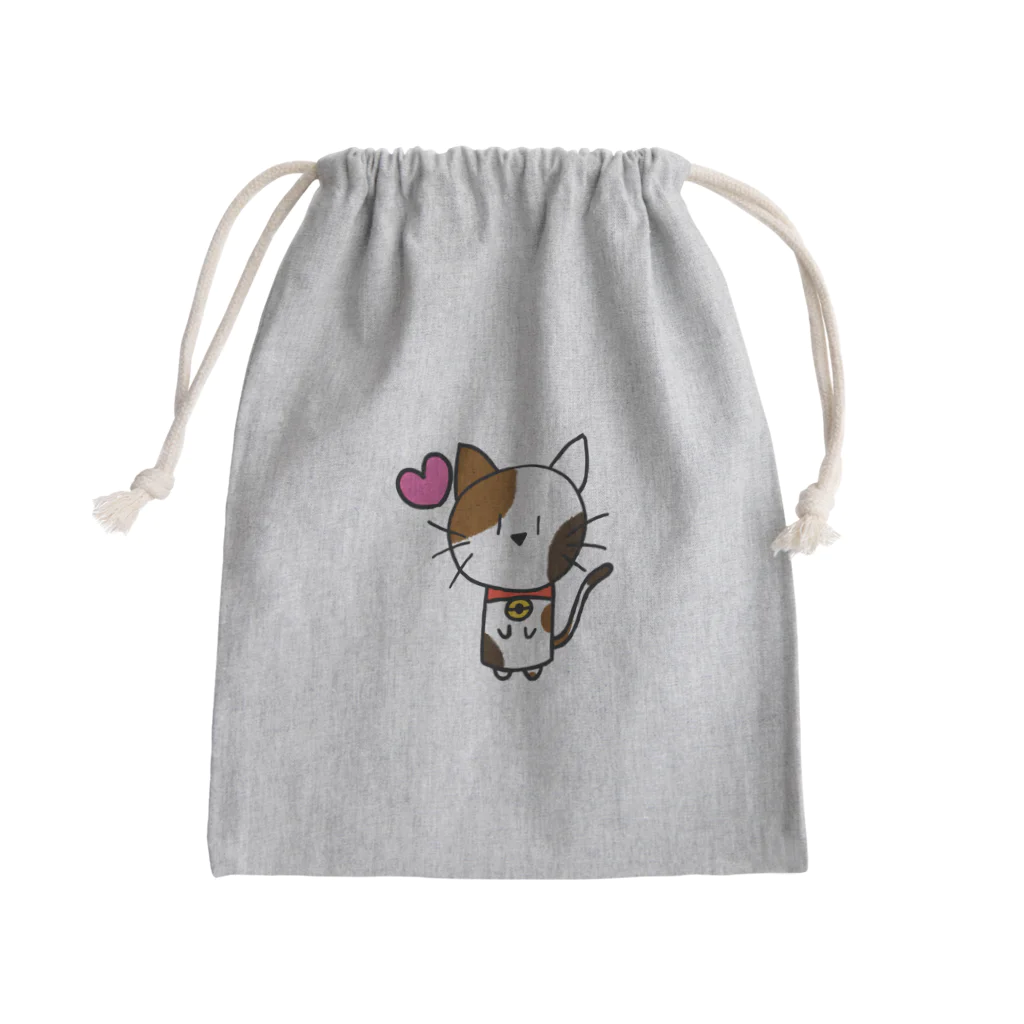 ねこ日和のねこ日和（ぶち猫） Mini Drawstring Bag