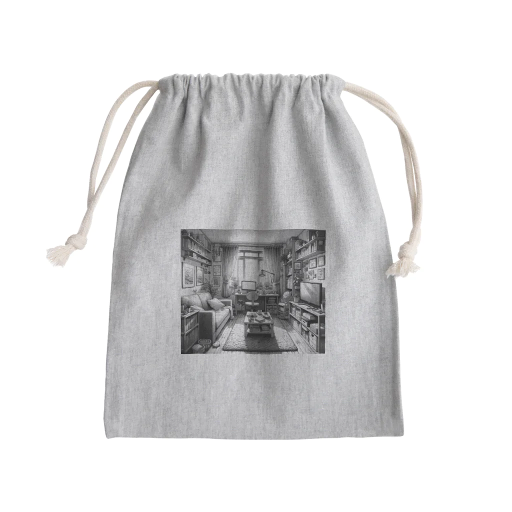 漫画風Tシャツの部屋 Mini Drawstring Bag