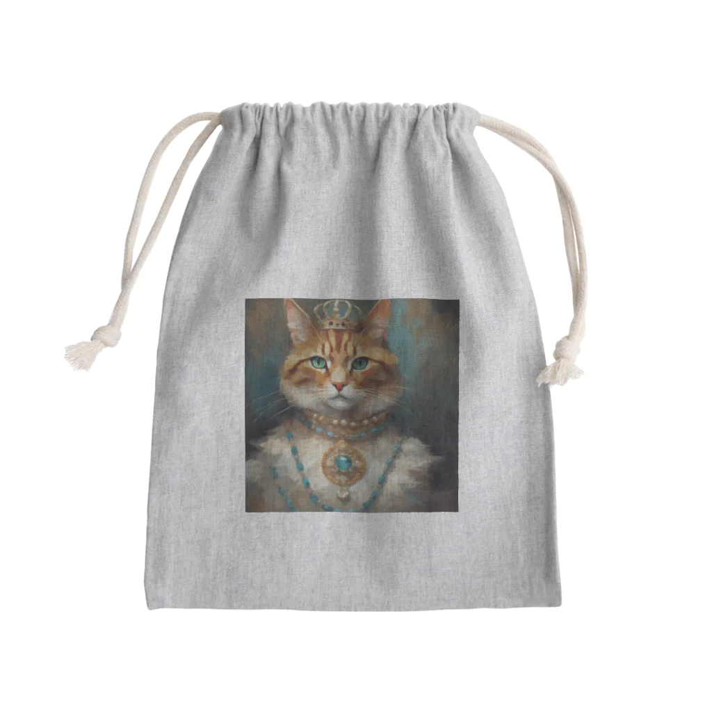 esmeralda64のパライバトルマリンの瞳の猫 Mini Drawstring Bag