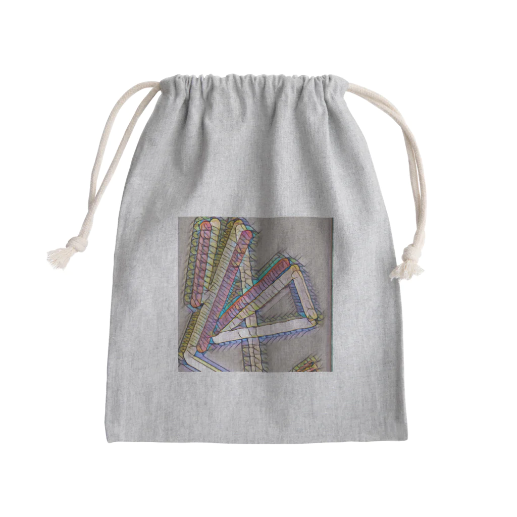 NaROOMの【Abstract Design】No title - Mosaic🤭 Mini Drawstring Bag