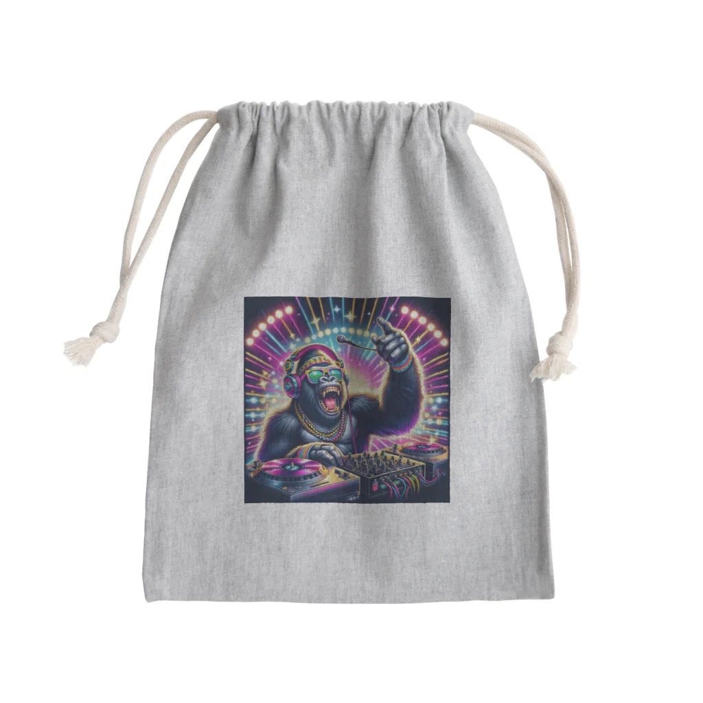 ゴリラショップのThe Mighty Gorilla DJ Mini Drawstring Bag