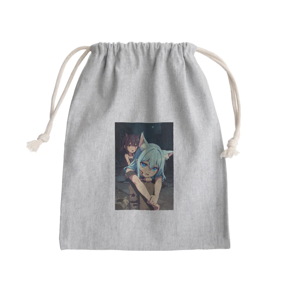 ほっこりアニメマートのゾンビィ～8 Mini Drawstring Bag