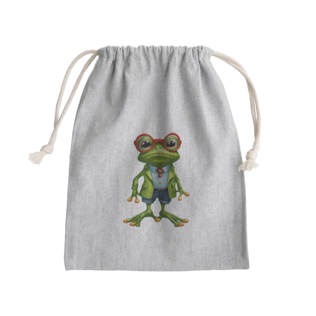 MEGROOVEのカエル11 Mini Drawstring Bag