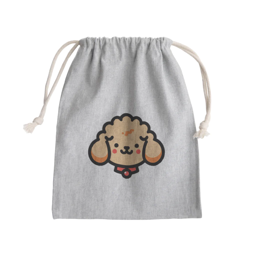 わんこグッズしょっぷcooのはにかみプードル Mini Drawstring Bag