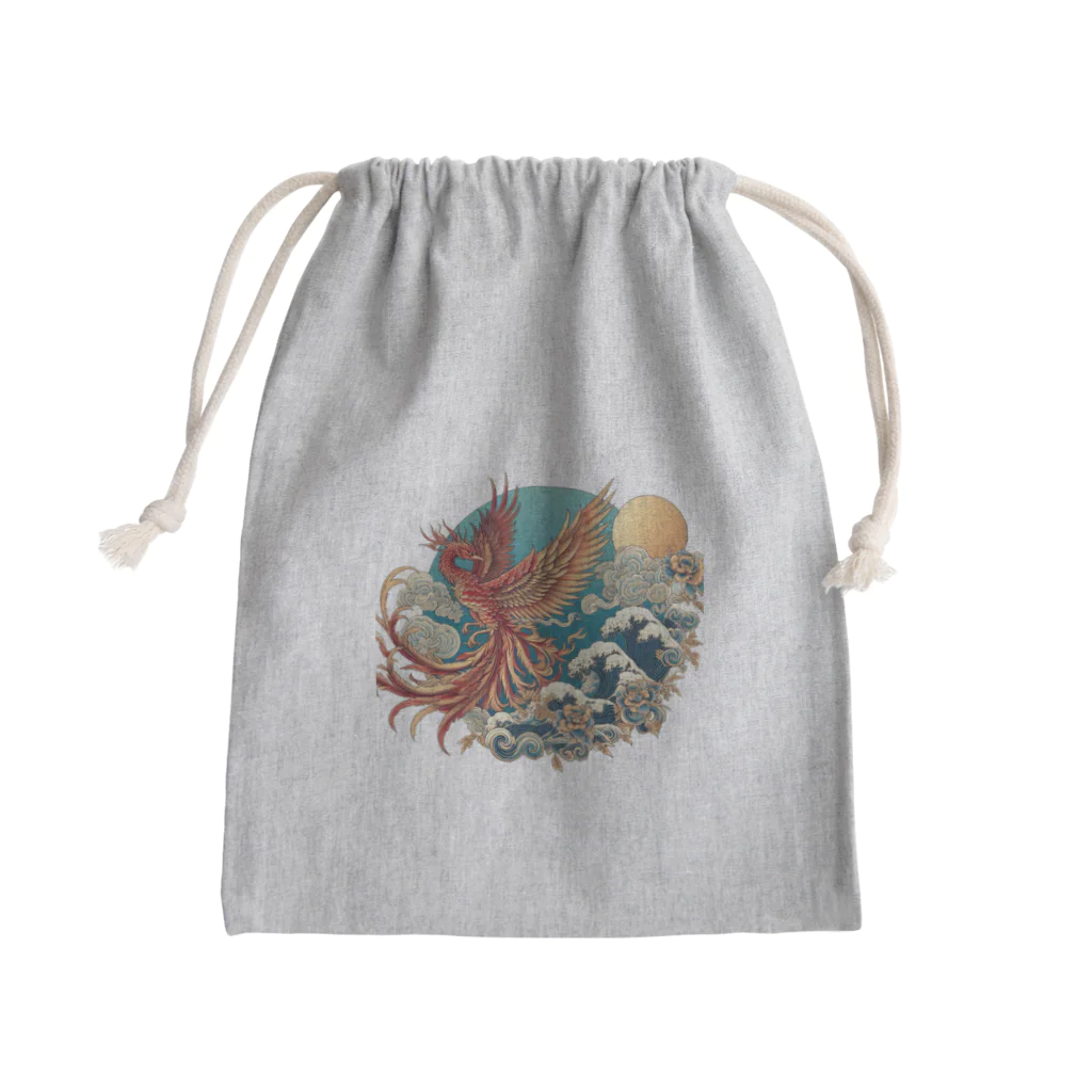 雲華堂の鳳凰 Mini Drawstring Bag