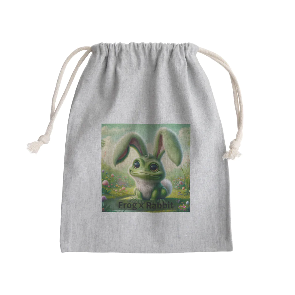 5168のカエルｘウサギ Mini Drawstring Bag