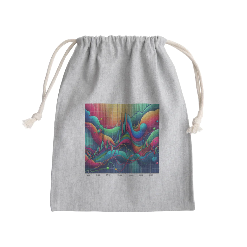 koyayubiのボリンジャーバンド Mini Drawstring Bag