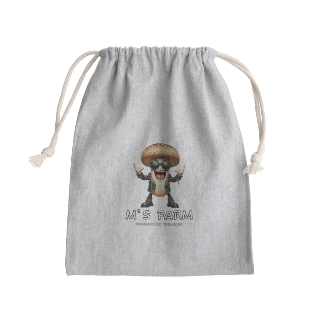 garage293のM'S FARM マスコット   Mini Drawstring Bag