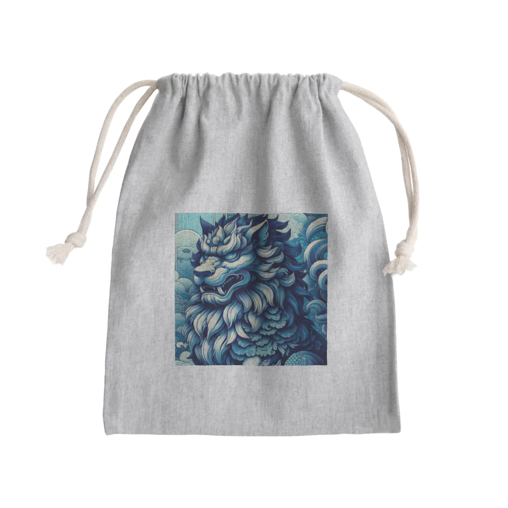 kenken-kenkenショップの青狛犬 Mini Drawstring Bag