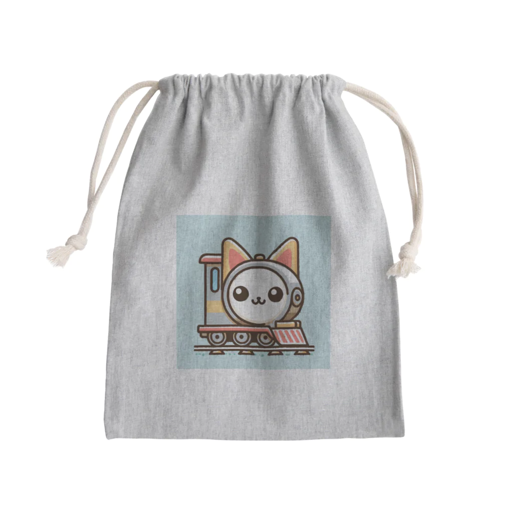 コウヘイの猫電車 Mini Drawstring Bag