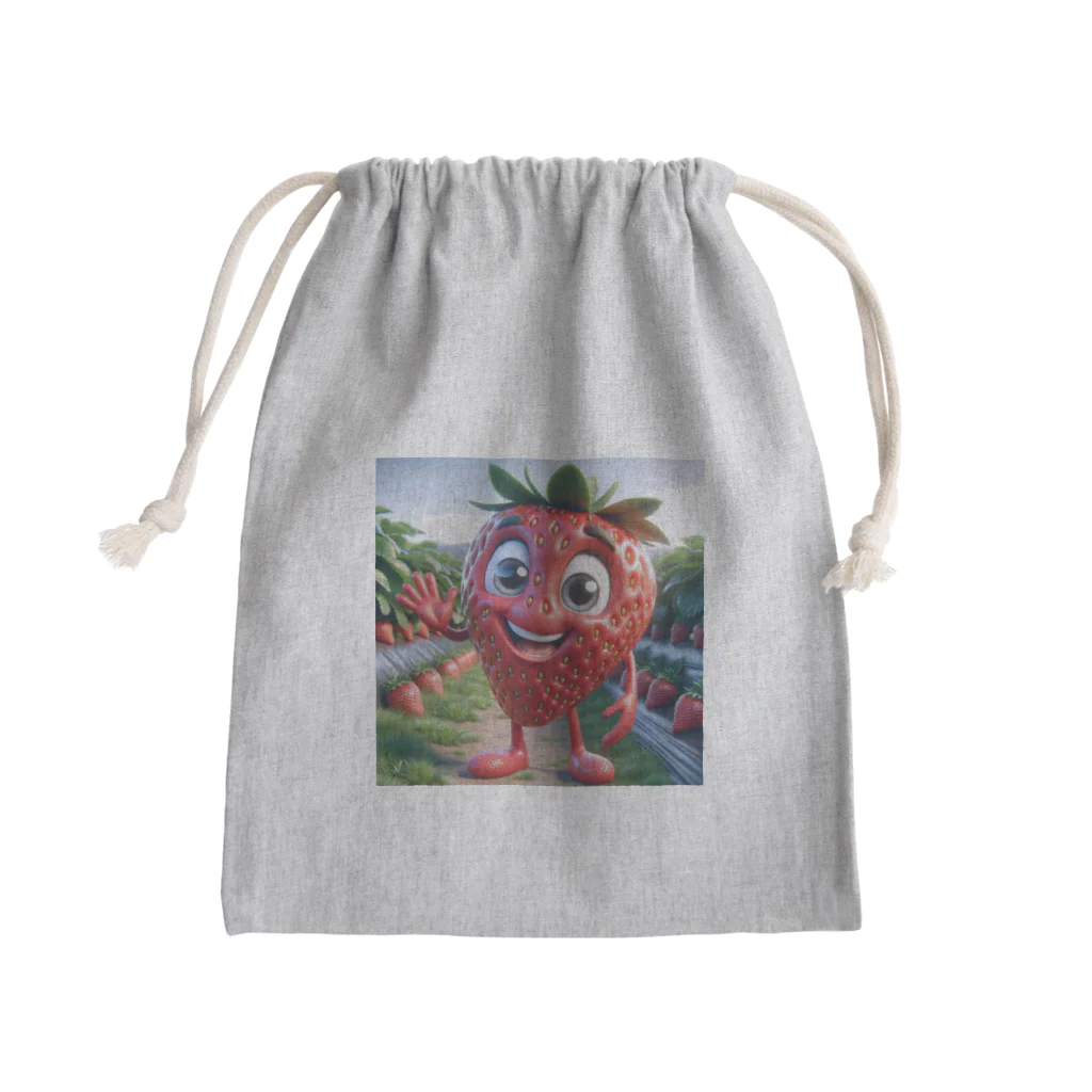 われらちきゅうかぞくのダディーベリーと子供たち Mini Drawstring Bag