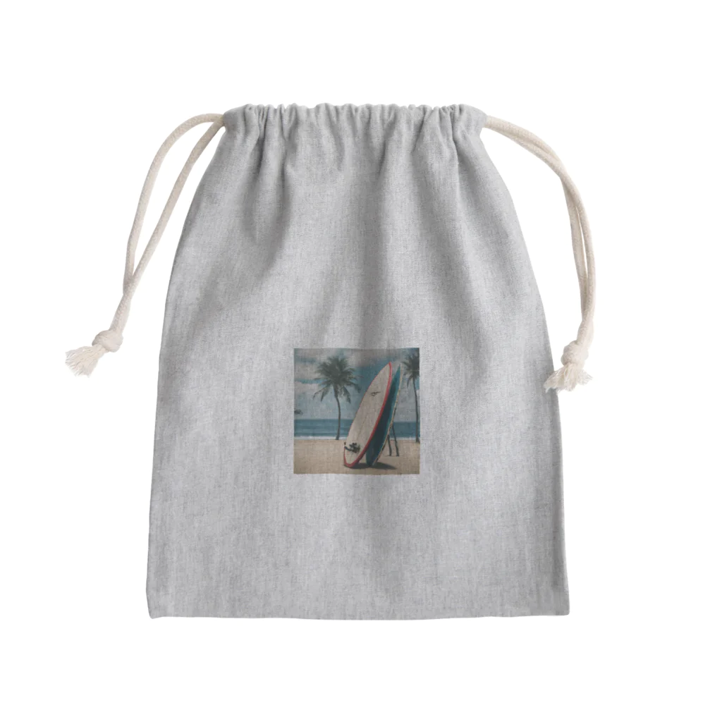 サマータイムショップ✨の夏のサーフボード Mini Drawstring Bag