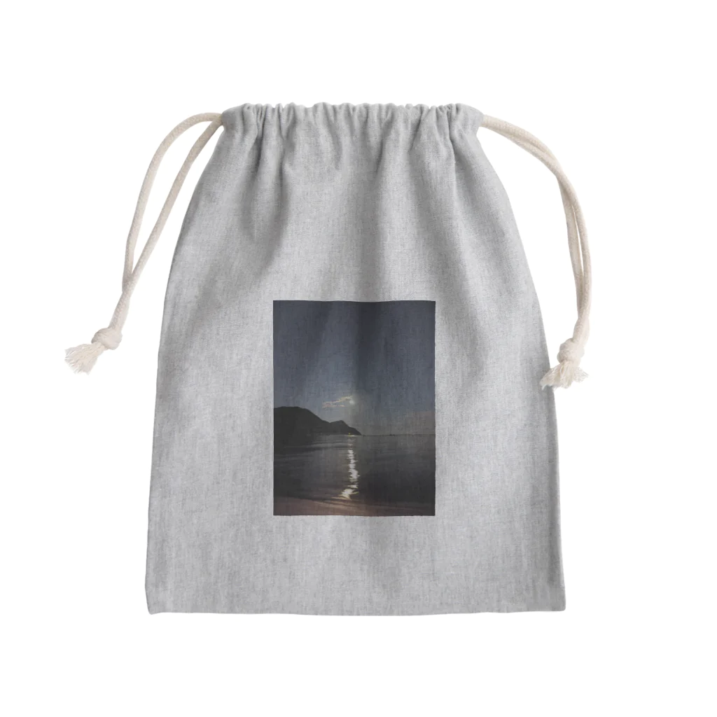 ego-designの月夜と海 Mini Drawstring Bag